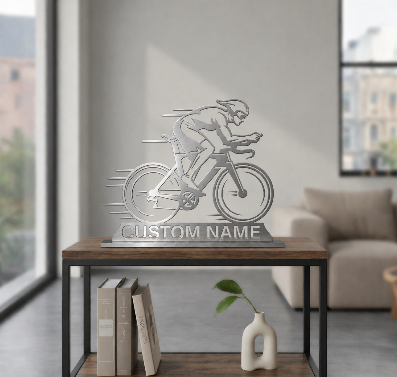 Trofeo de ciclismo personalizado