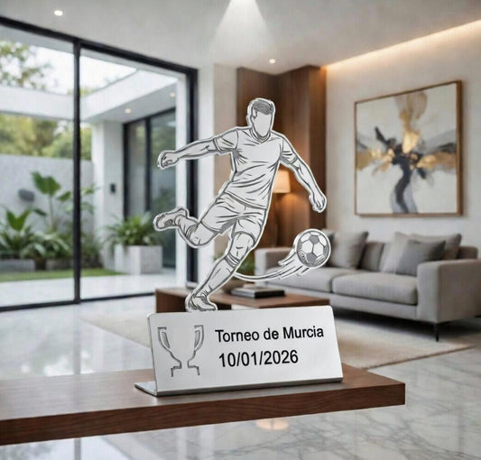 Trofeo de fútbol personalizado